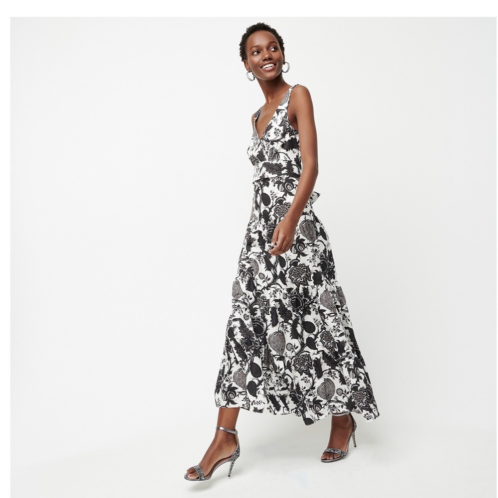 J. Crew Tiered Cut-out Maxi Dress NWT